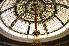 16 Gallery 951 is crowned by a stained-glass dome that originally formed a skylight in the Lehman home - Robert Lehman Collection New York Metropolitan Museum Of Art